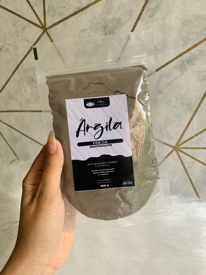 Argila Preta 100g Ellas Cosméticos