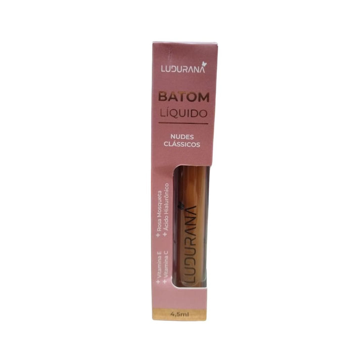 Batom Líquido Nudes Clássicos Cacau Ludurana - B00332